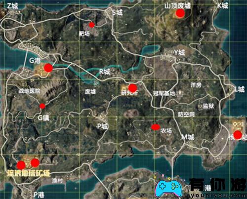 和平精英挖掘机刷新点在哪位置